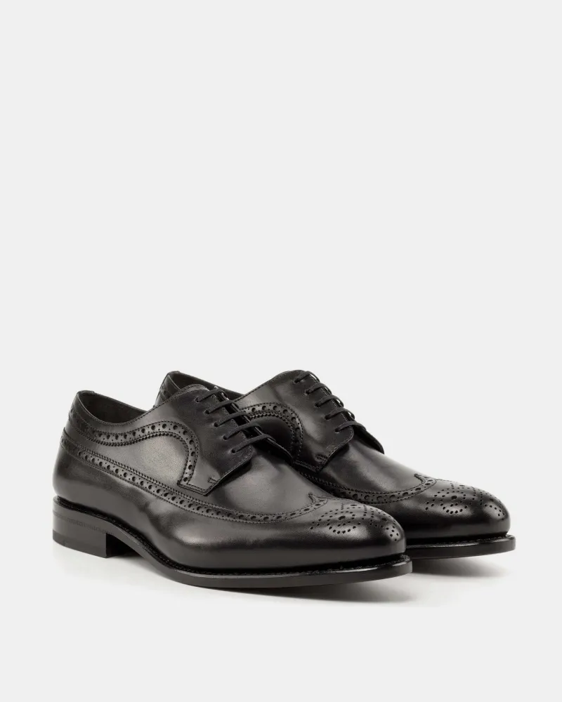 Alex Black Calf Longwing Blucher