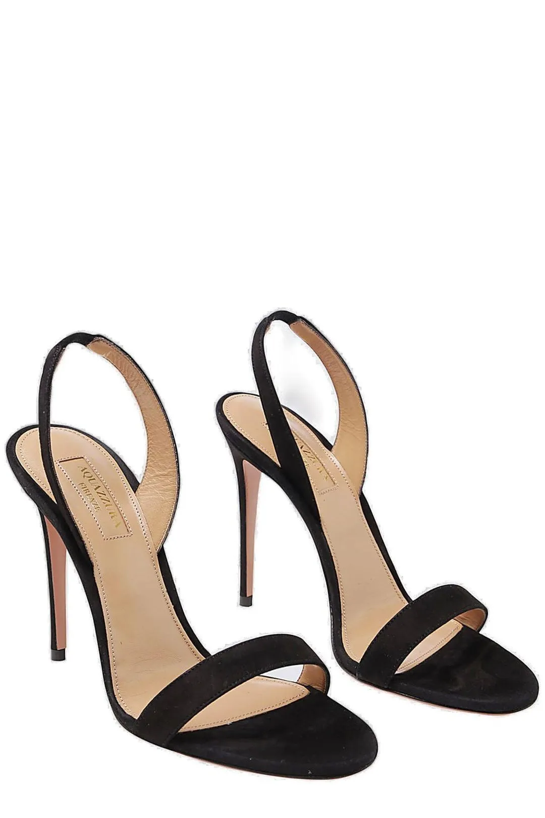 Aquazzura So Nude Slingback Strappy Heels