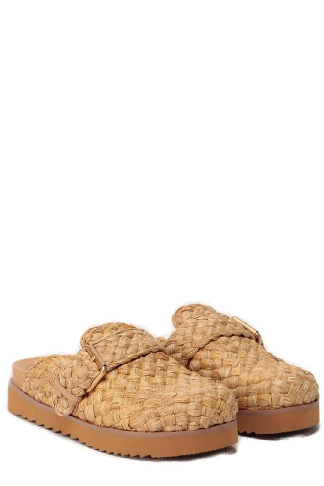 Ash Galeia Woven Almond-Toe Mules