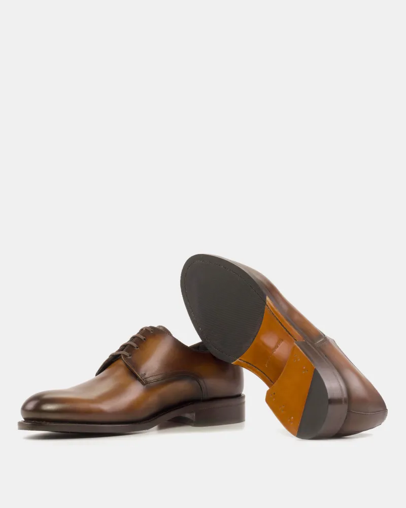 Brown Calf Derby Shoe