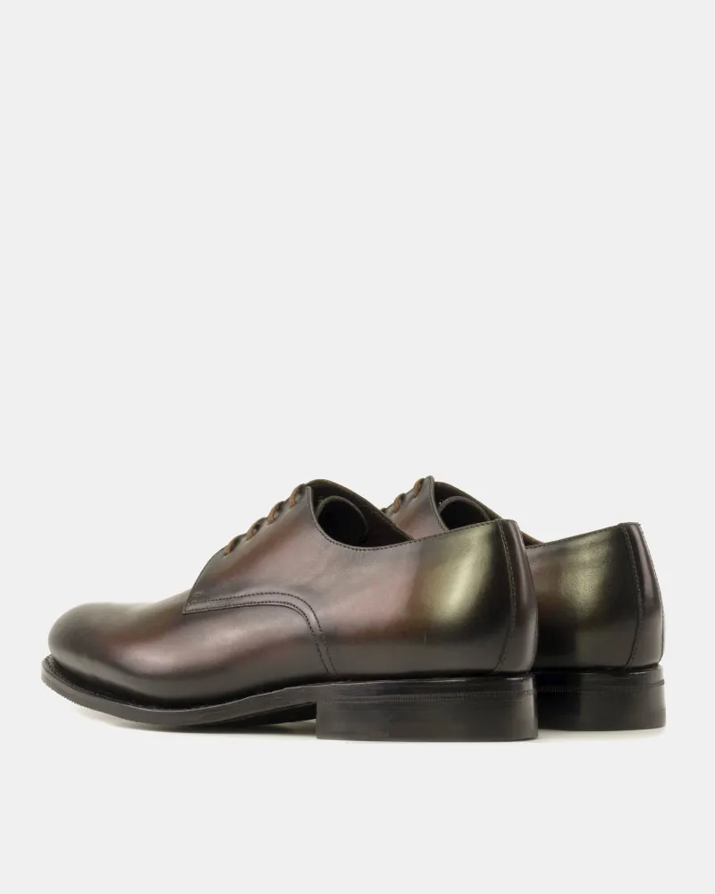 Dark Brown Calf Derby Shoe