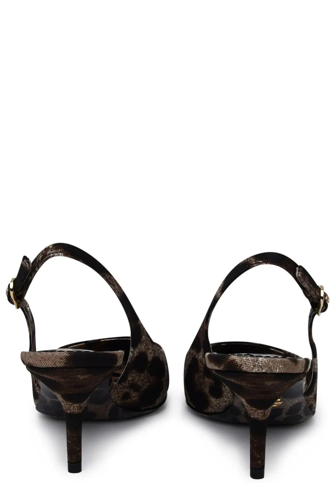 Dolce & Gabbana Leopard Printed Slingback Pumps