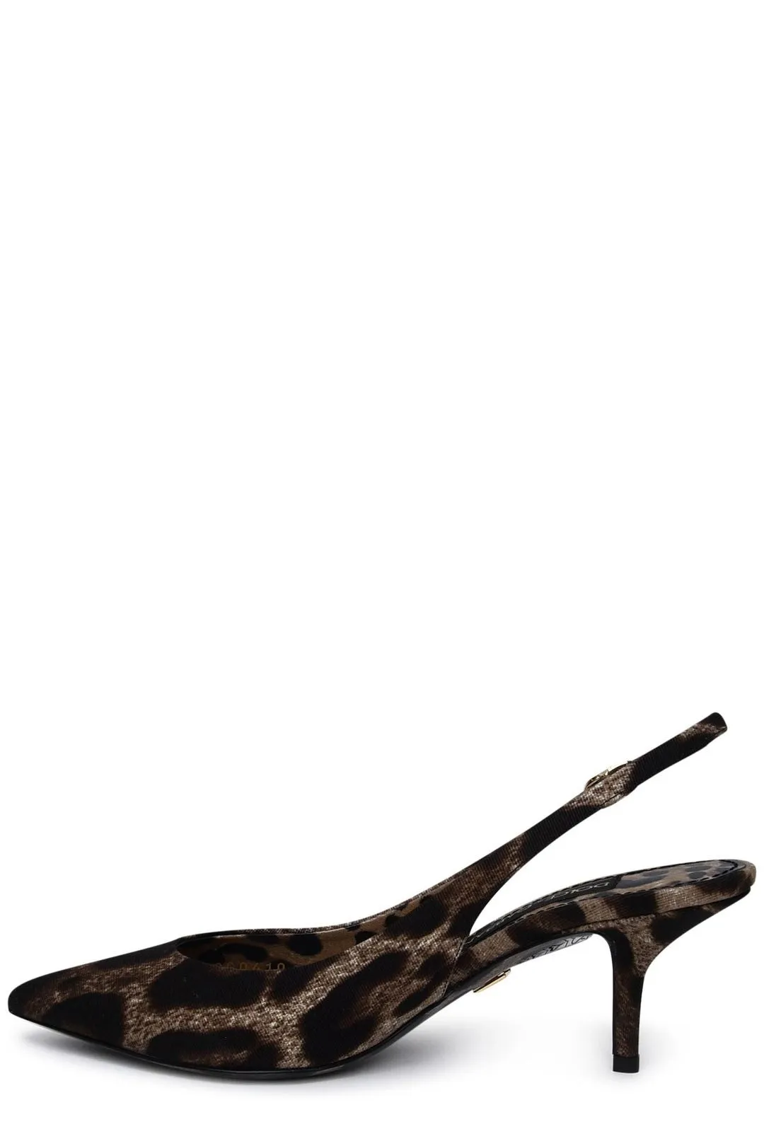 Dolce & Gabbana Leopard Printed Slingback Pumps