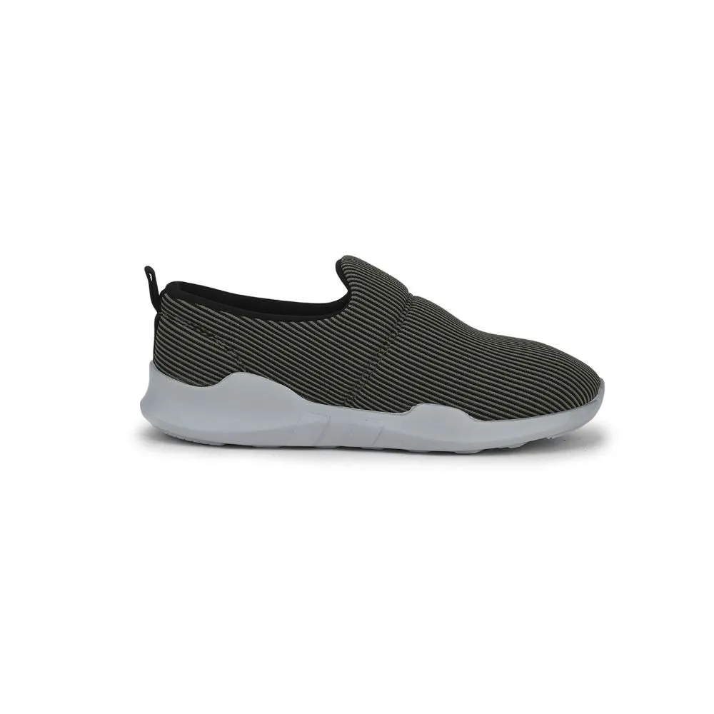 Force 10 Non Lacing Green Casual Slip on Shoes For Women AVILA-45 By Liberty