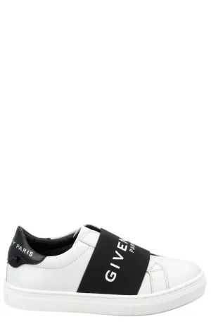 Givenchy Kid Logo Tape Round Toe Sneakers