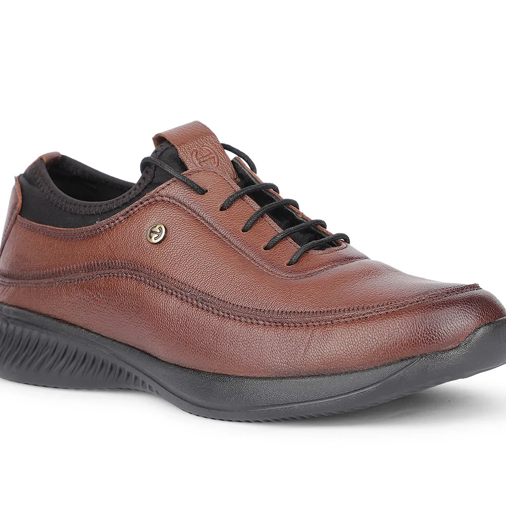 Healers Casual Tan Lacing Shoes For Men A576-07 By Liberty