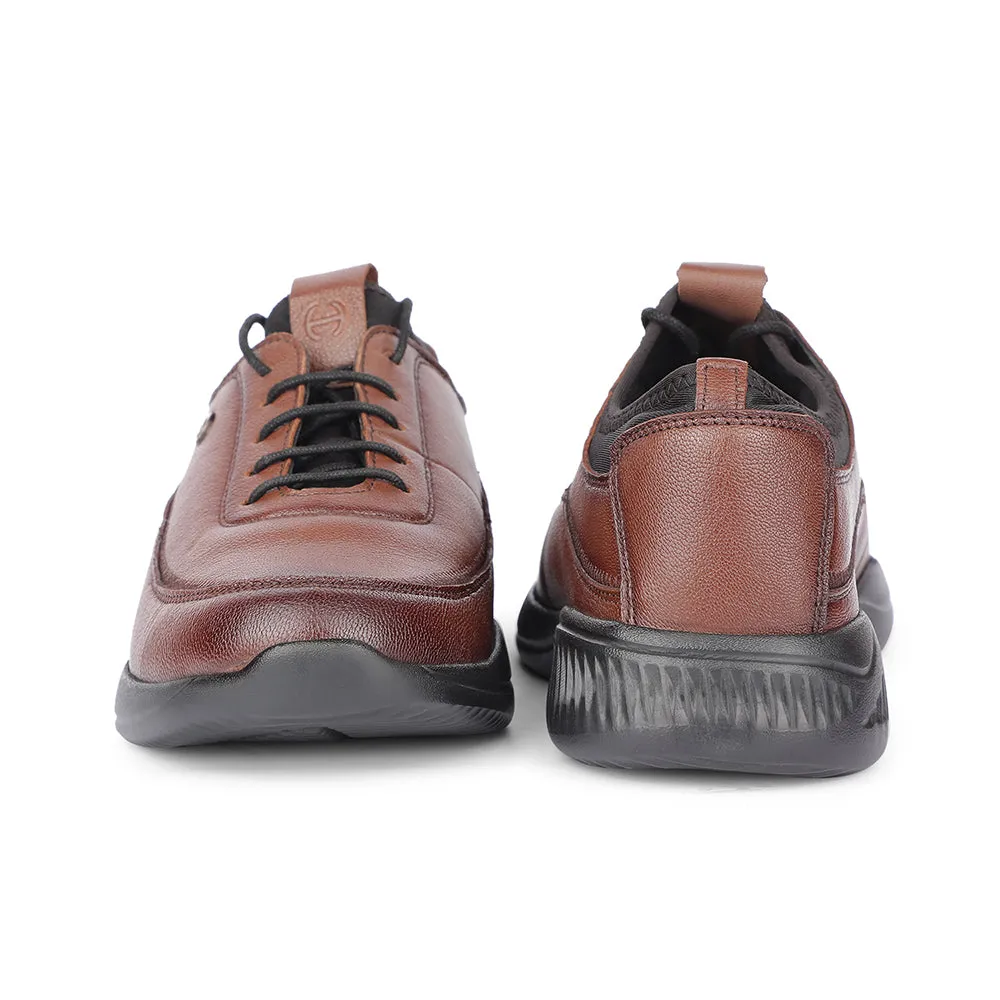 Healers Casual Tan Lacing Shoes For Men A576-07 By Liberty