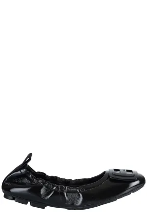 Hogan H511 Logo Plaque Flat Shoes