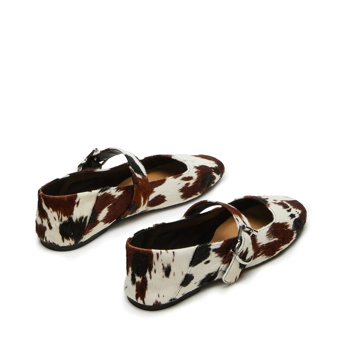 Jenni-C Flat Shoe TAN / WHITE PONY