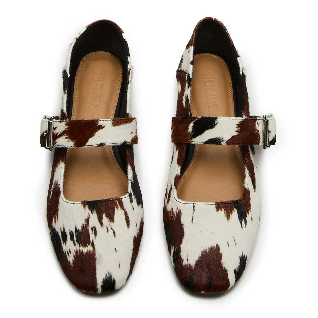 Jenni-C Flat Shoe TAN / WHITE PONY