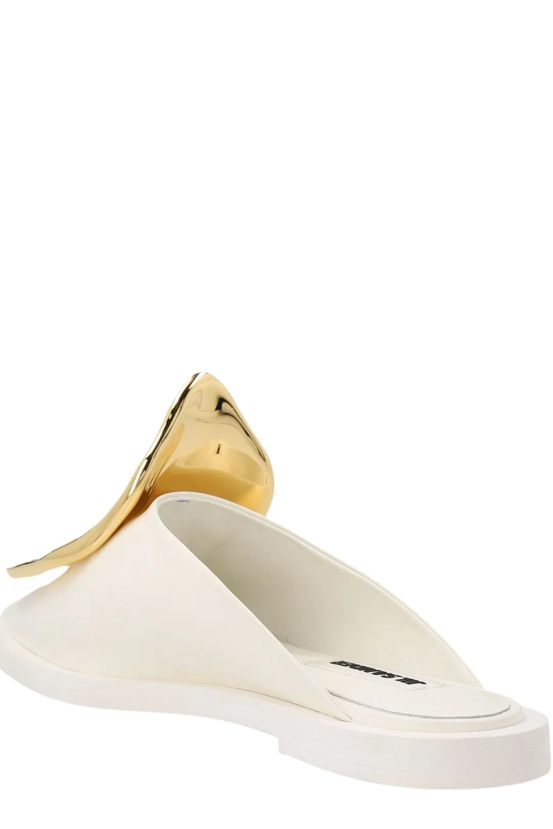 Jil Sander Plaque Detailed Slip-On Mules