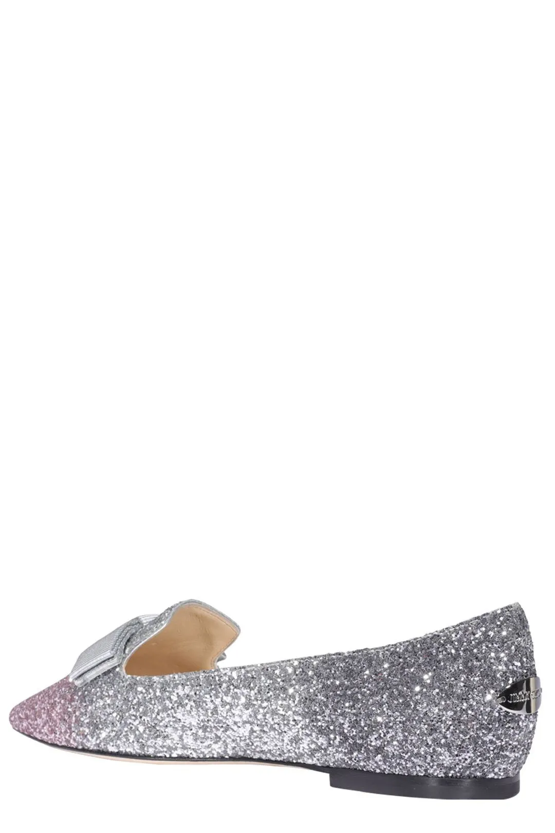 Jimmy Choo Gala Glittered Ballerina Flats