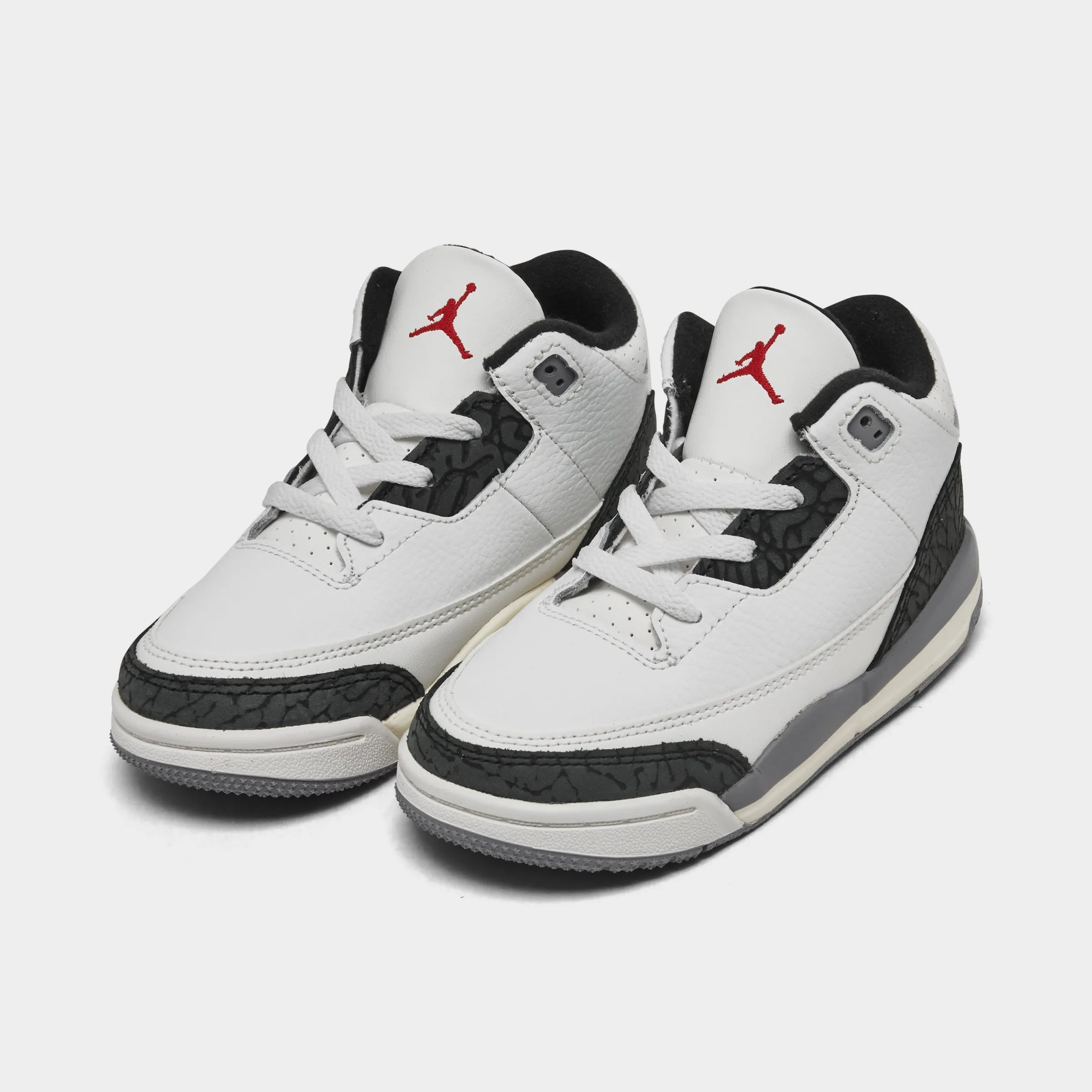 Jordan 3 Retro TD Summit White / Fire Red - Cement Grey