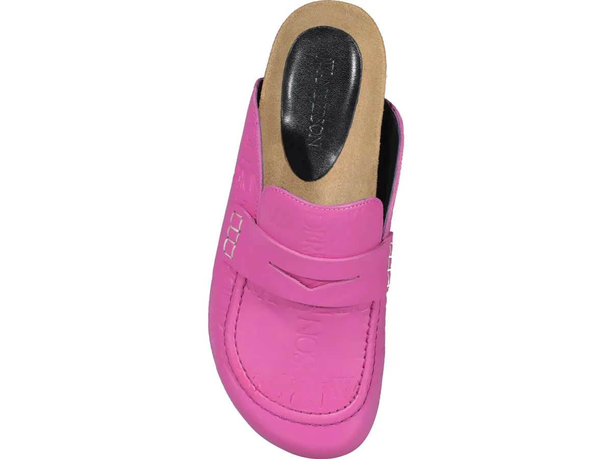 JW Anderson Allover Logo Embossed Mules
