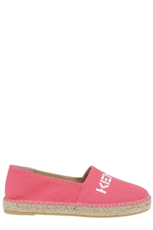 Kenzo Logo Printed Round Toe Espadrilles