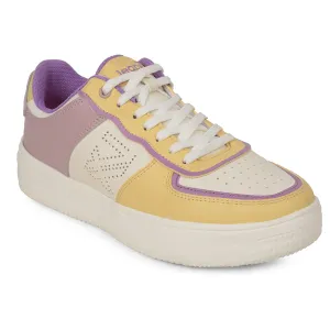 Leap7x Beige Casual Lacing Sneakers For Women SNOOKIS-L1 By Liberty