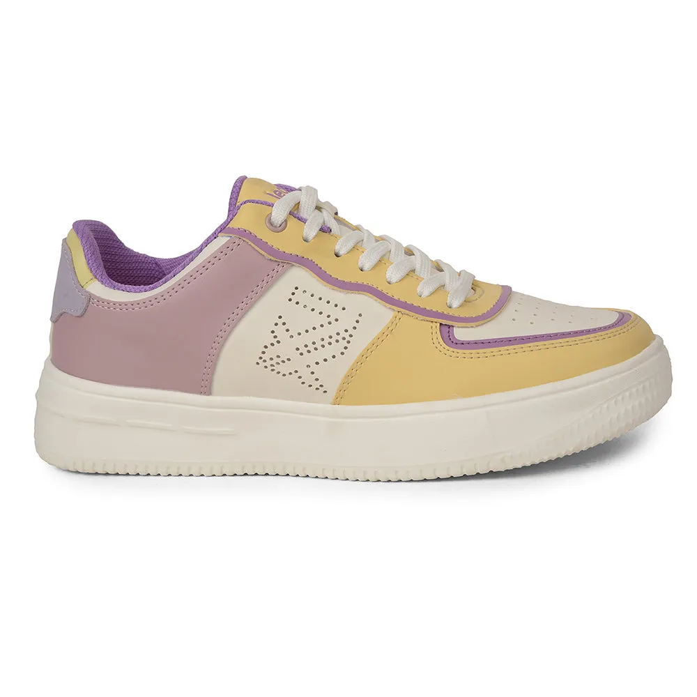 Leap7x Beige Casual Lacing Sneakers For Women SNOOKIS-L1 By Liberty