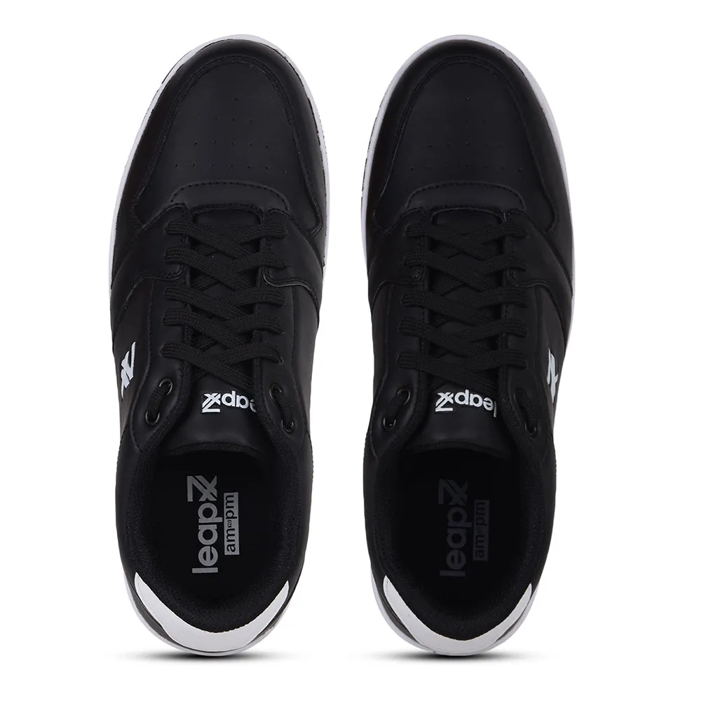Leap7x Casual Black Lacing Sneakers JAXEN-3E By Liberty