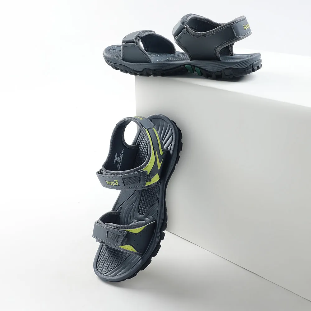 Leap7x Casual Grey Sandal For Men XYLO-M1E By Liberty