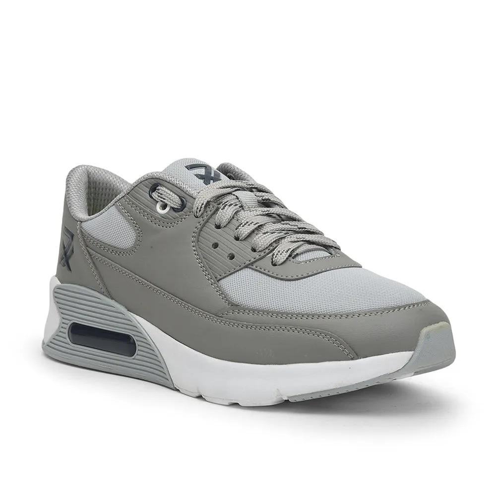Leap7x Lacing Grey Casual Shoes For Men BRISTOL-1E By Liberty