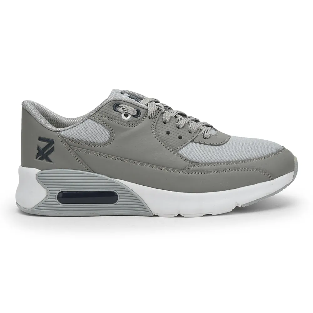 Leap7x Lacing Grey Casual Shoes For Men BRISTOL-1E By Liberty