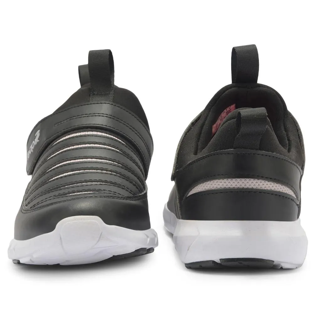 Leap7x Non Lacing Black Casual Slip-on Shoes For Women LEWIS-2 By Liberty