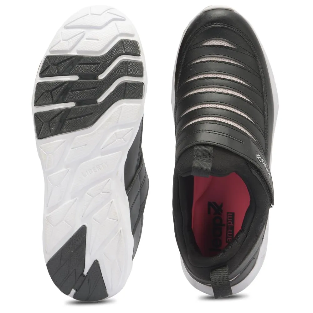 Leap7x Non Lacing Black Casual Slip-on Shoes For Women LEWIS-2 By Liberty