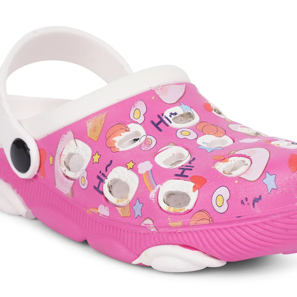 Lucy&Luke Pink Casual Sling Back Clogs For Kids LPMXT-820 By Liberty