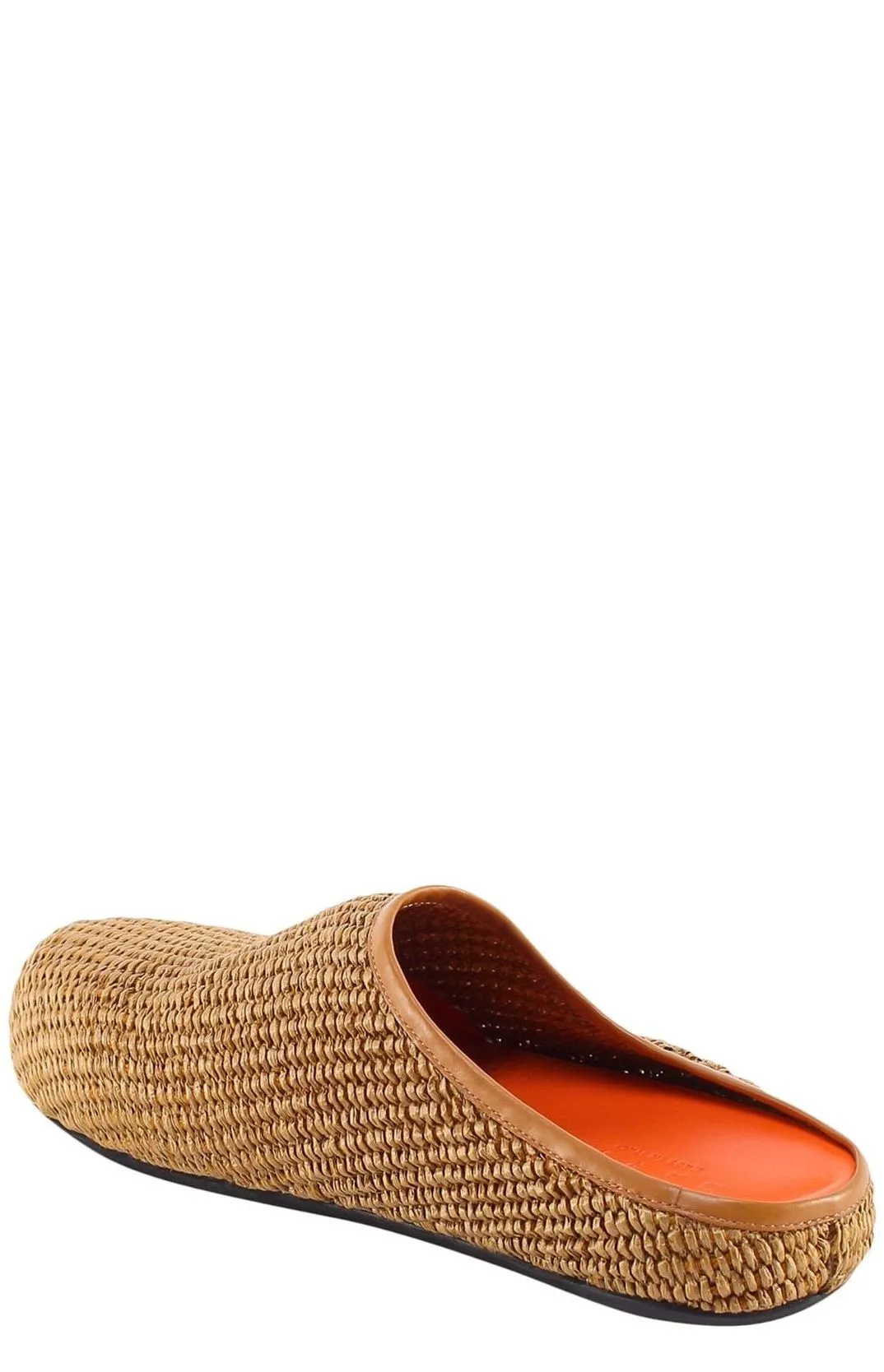 Marni Logo Embroidered Round Toe Mules