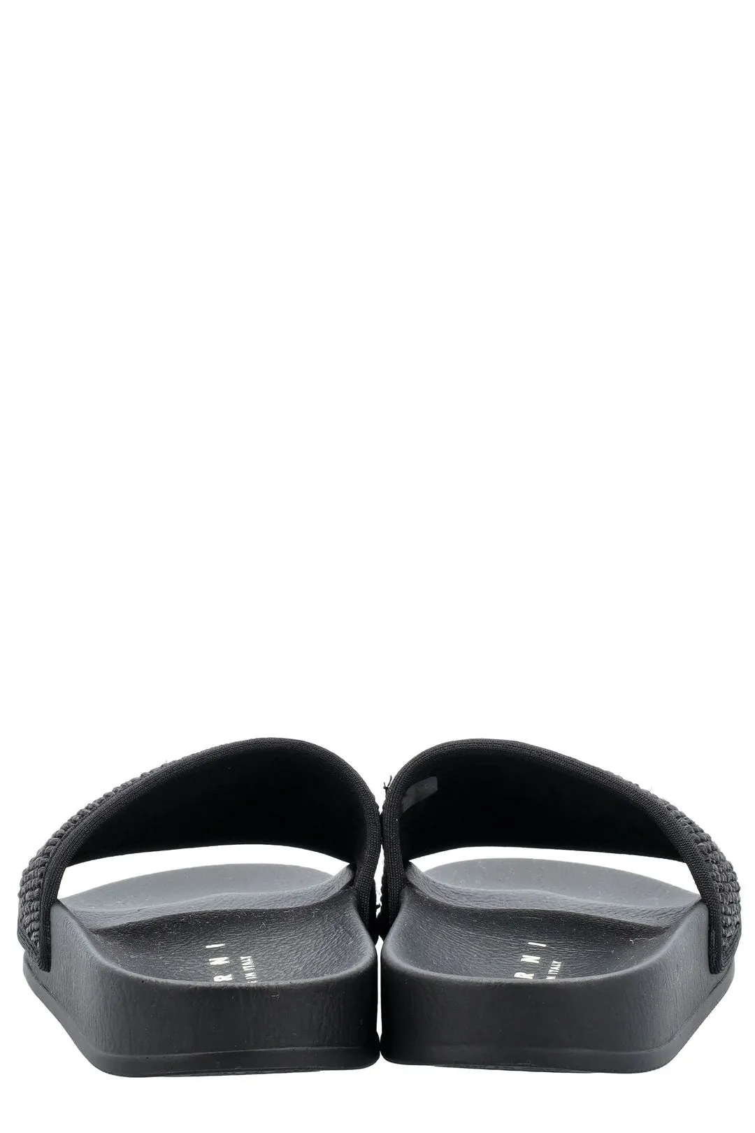 Marni Logo Embroidered Slip-On Slides