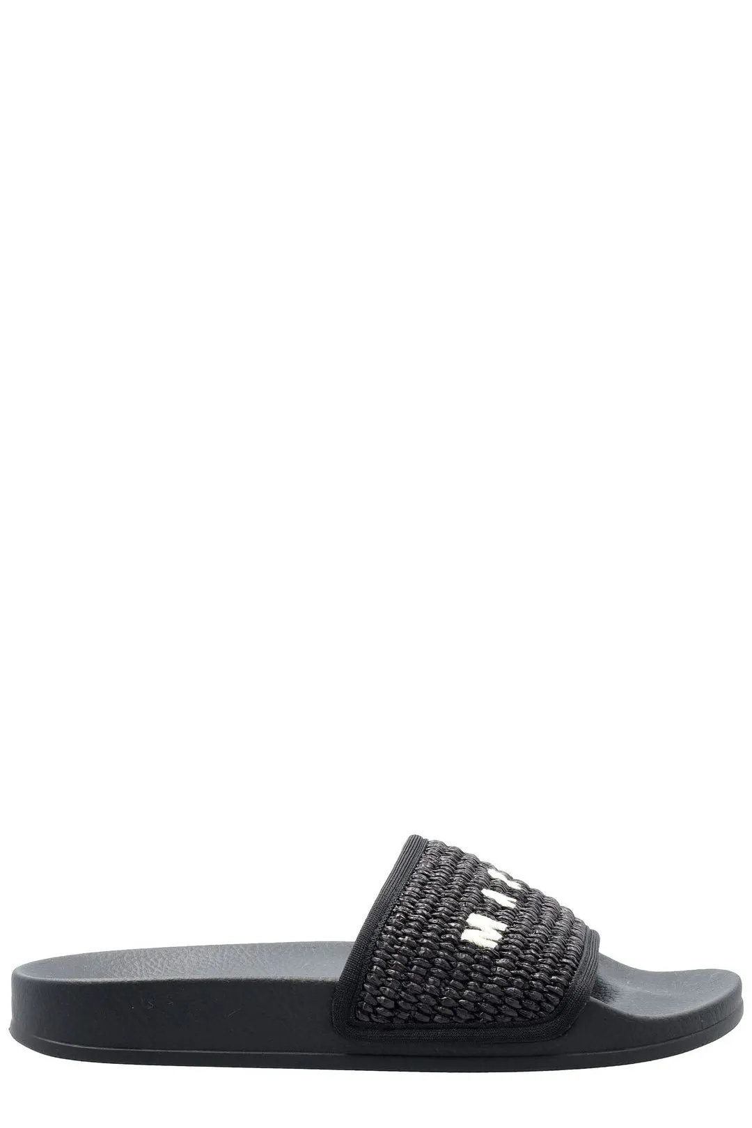 Marni Logo Embroidered Slip-On Slides