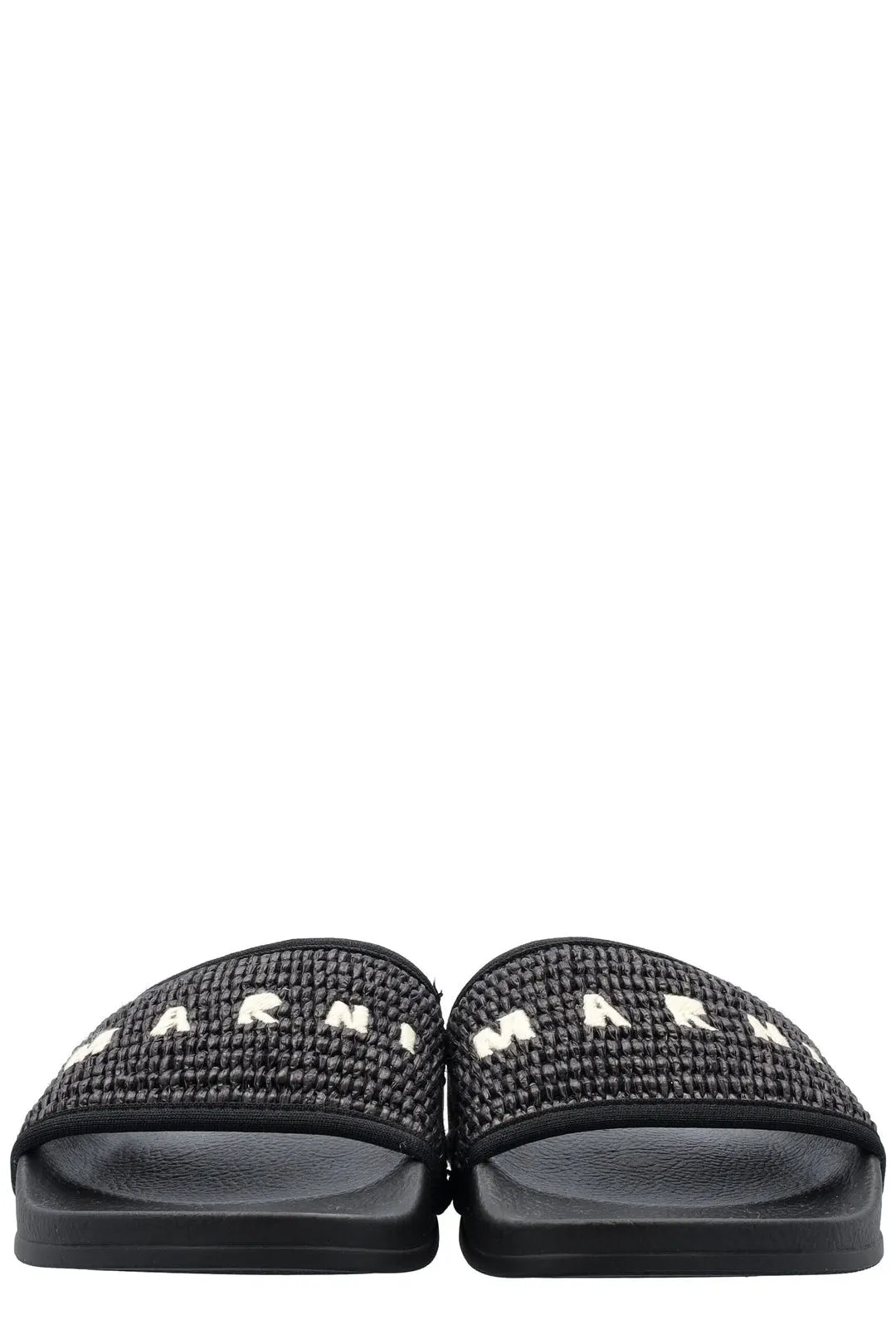 Marni Logo Embroidered Slip-On Slides