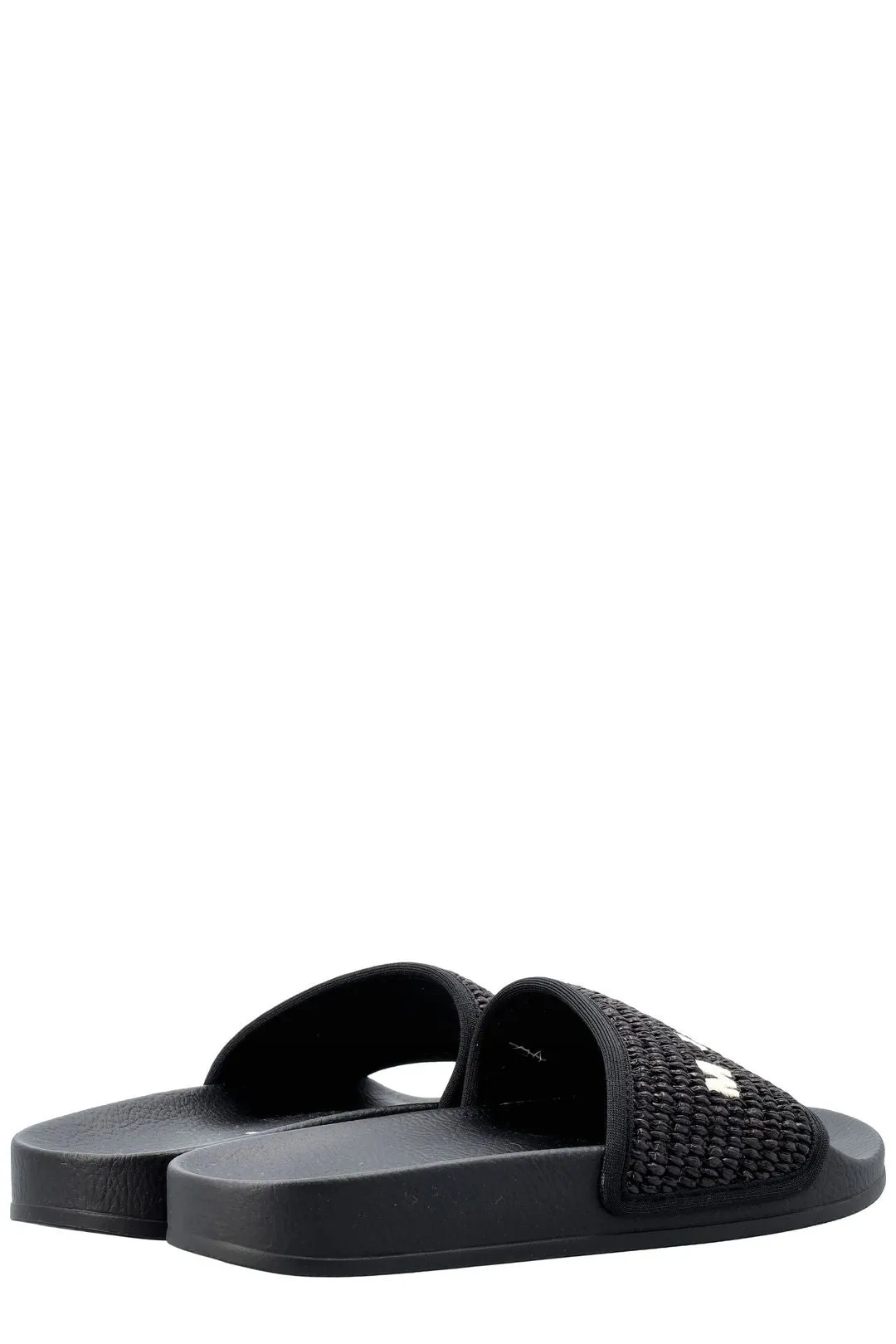 Marni Logo Embroidered Slip-On Slides
