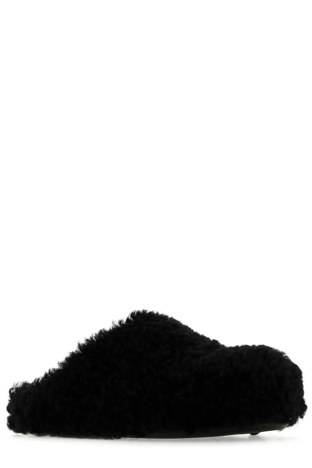 Marni Shearling Closed-Toe Slippers