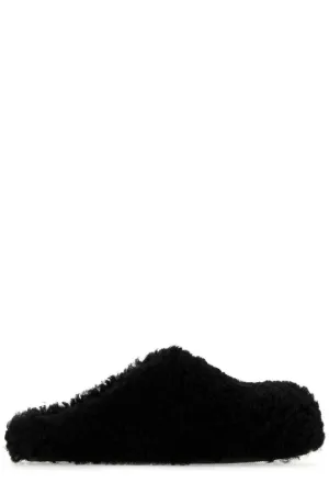 Marni Shearling Closed-Toe Slippers