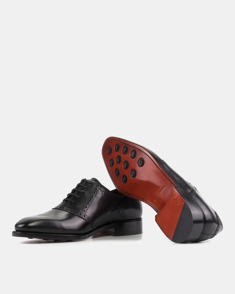 Martin Black Calf Saddle Oxford