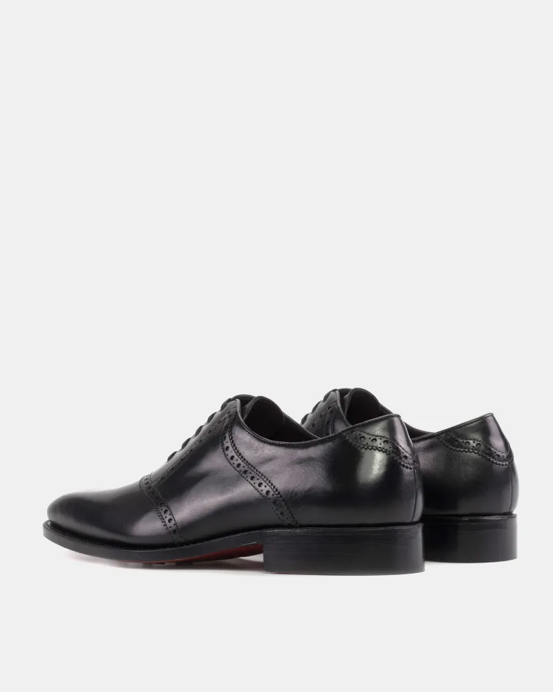 Martin Black Calf Saddle Oxford