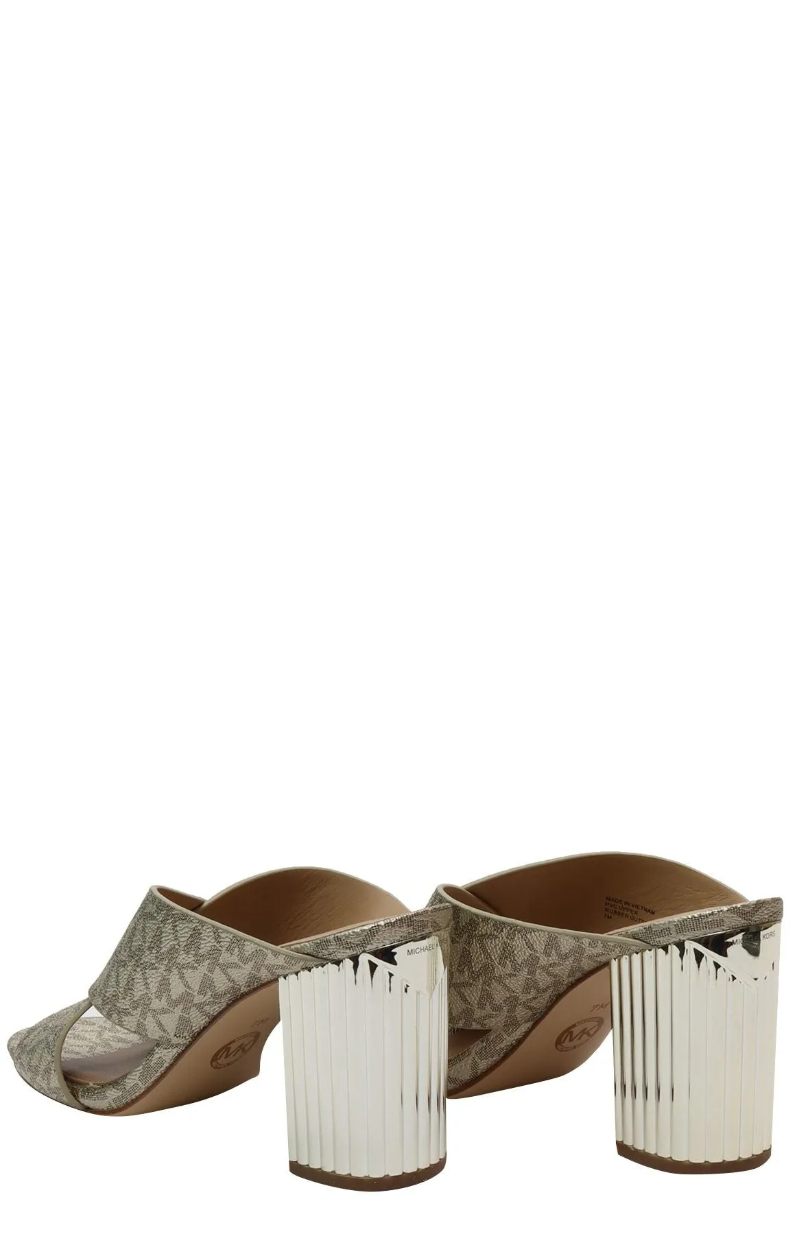 Michael Michael Kors Porter Monogram Crossover Strap Mules