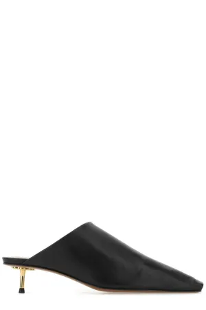 Nanushka Square Toe Slip-On Mules