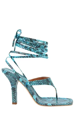 Paris Texas Iris Squared-Toe Strappy Sandals