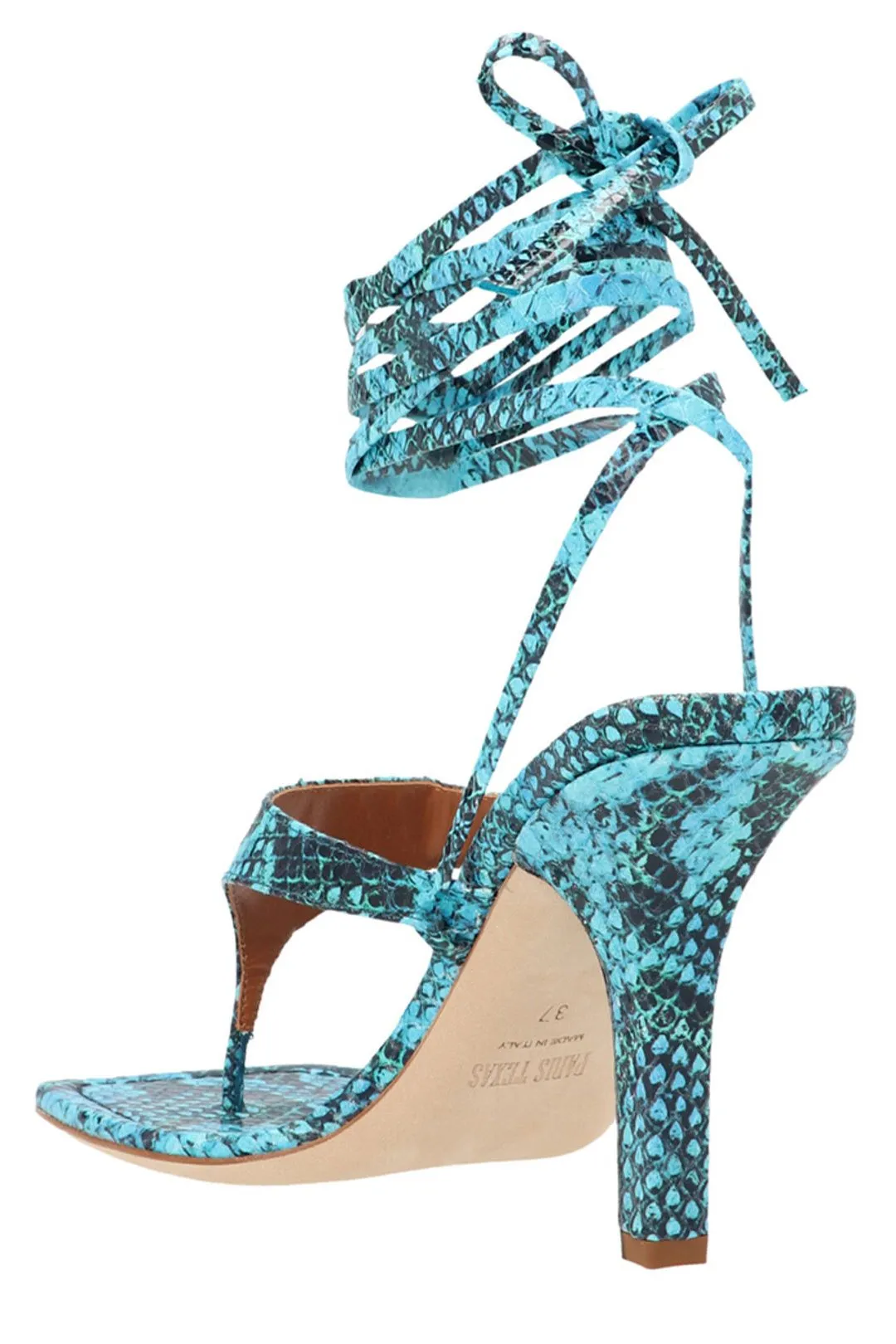 Paris Texas Iris Squared-Toe Strappy Sandals