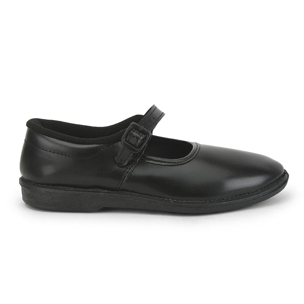 Prefect Black Ballerina Dress School Shoes For Kids S/GIRL (N) By Liberty