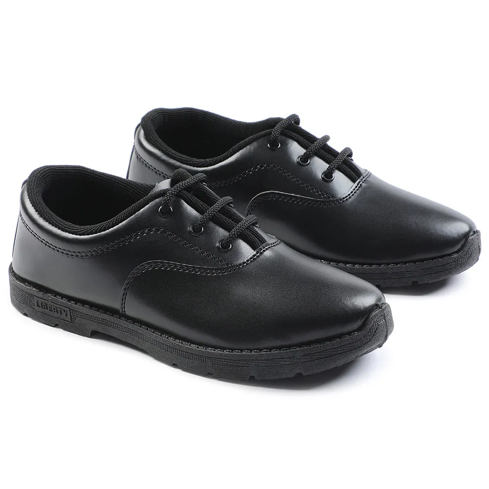Prefect Black Lacing Uniform School Shoes For Kids S/BOY EXCE By Liberty