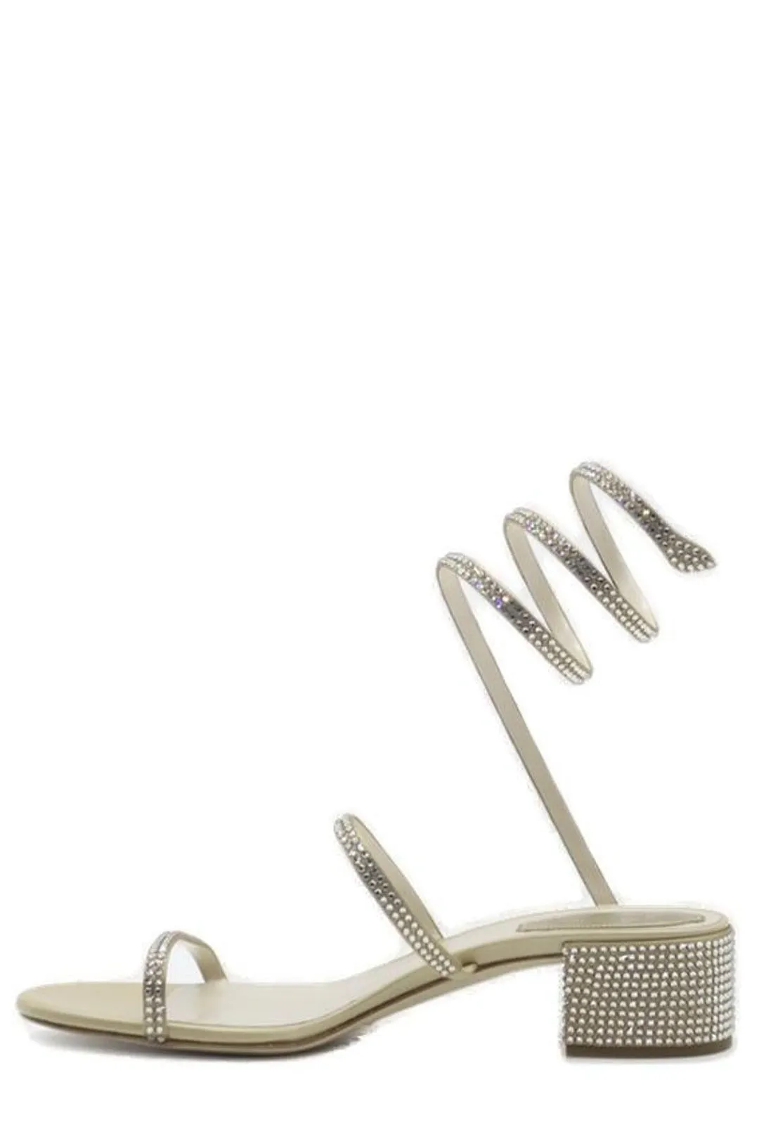René Caovilla Rhinestone Embellished Sandals