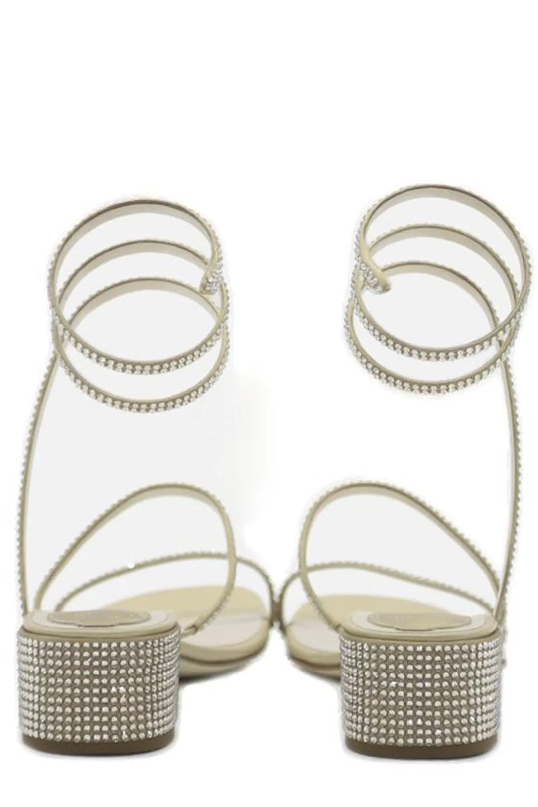 René Caovilla Rhinestone Embellished Sandals