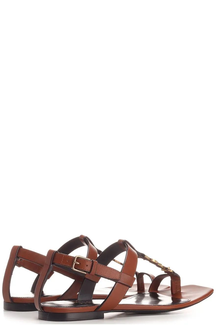 Saint Laurent Cassandra Flat Sandals