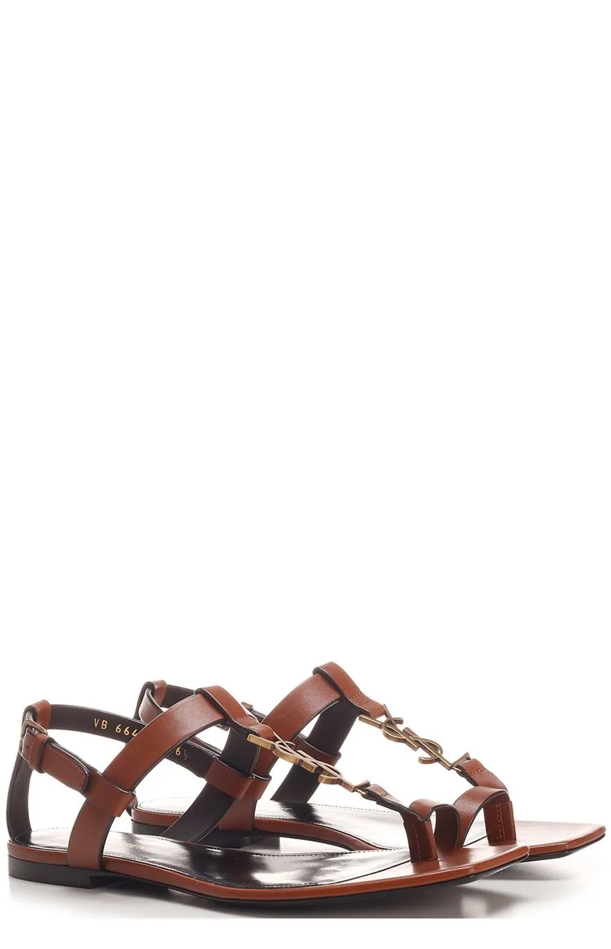 Saint Laurent Cassandra Flat Sandals