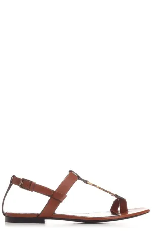 Saint Laurent Cassandra Flat Sandals