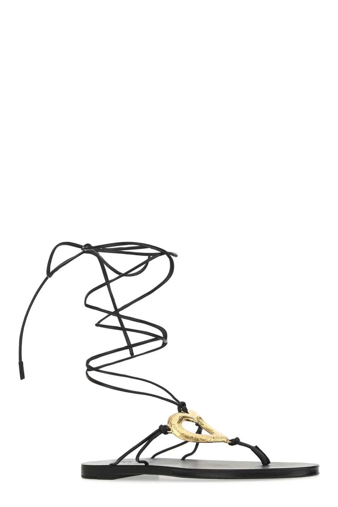 Saint Laurent Love Flat Sandals