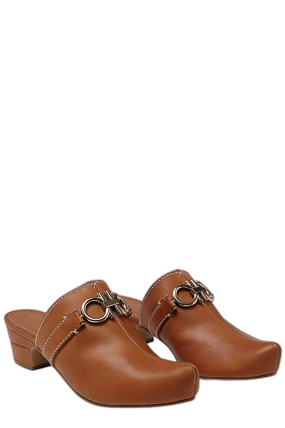 Salvatore Ferragamo Sella Logo Buckle Sandals